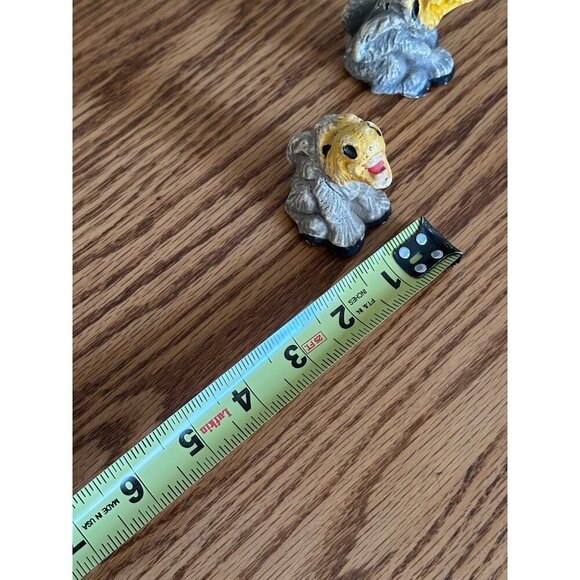 Vintage Ceramic Lion Figurines - Set Of 2 Hand-Painted Decorative Miniatures - Picture 11 of 11